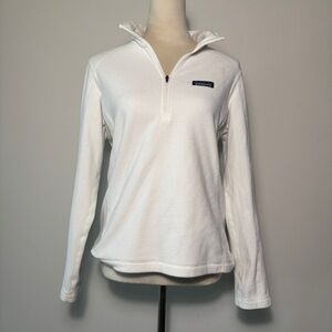 Patagonia Cream Fitted Zippered Polo Hoodie